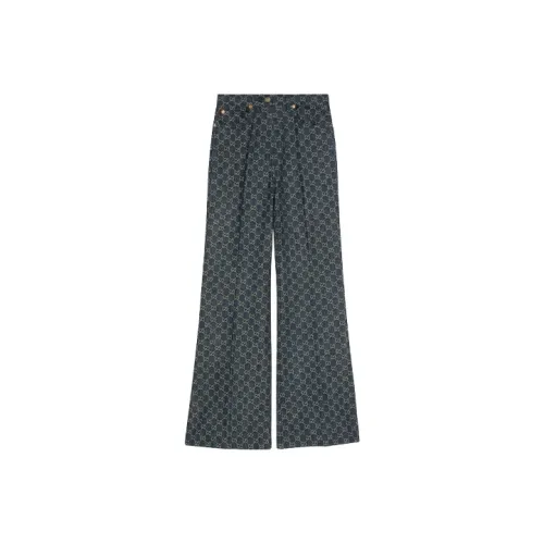 GUCCI Темно-синие Женские Джинсы