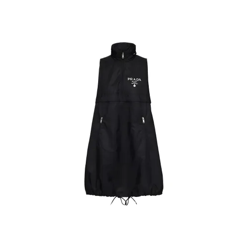PRADA Черные Женские Платья без рукавов