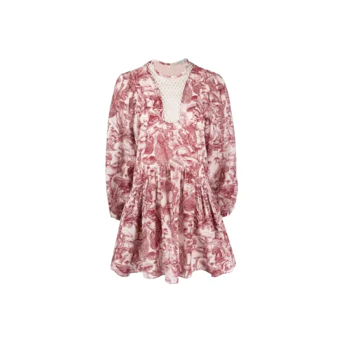 STELLA MCCARTNEY Red Женские Длинные Платья с Рукавами
