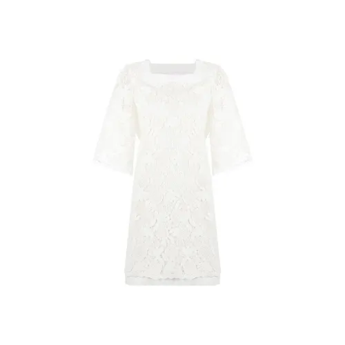 SEE BY CHLOE Белое Женское Длинное Платье с Рукавами