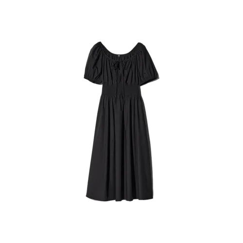 UNIQLO Короткий рукав Платье Женское Черное