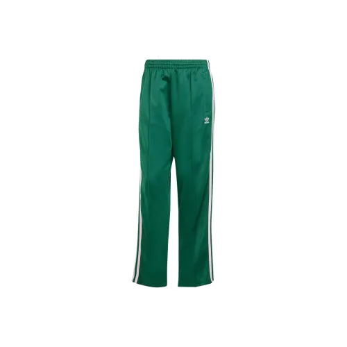 Adidas Originals Firebird ADICOLOR CLASSICS SST Loose Tracksuit Низ Вязаные Тренировочные брюки Женские Зеленый