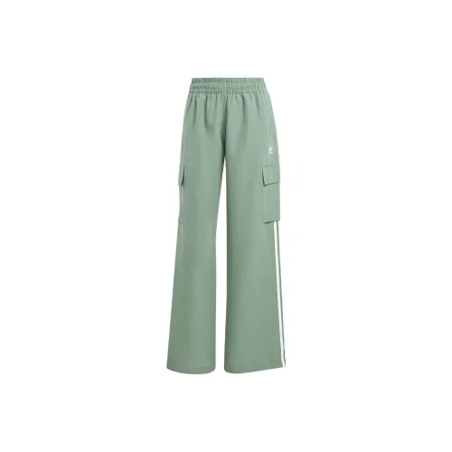 Adidas Originals Adicolor Карго Брюки Вязаные Спортивные Штаны Женские Trace Зеленый