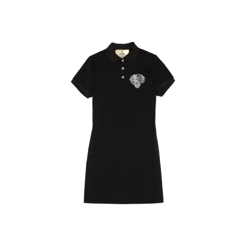 Ed Hardy Черное платье с коротким рукавом E1OBW268 для женщин