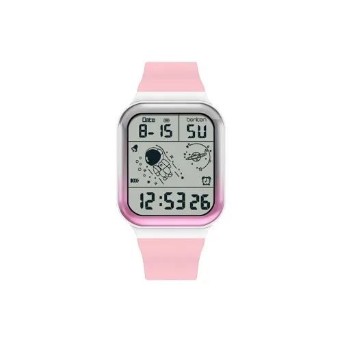 BENKEN Электронный Механизм TPU Ремешок Часы Женские Серый Циферблат