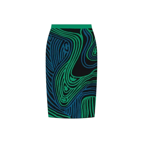 DVF Diane Von Furstenberg SS24 KNIT Длинная Юбка Женская Мятно-Зеленая