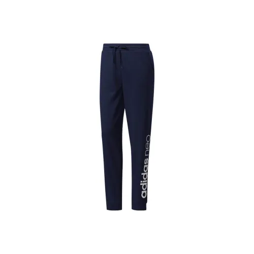 ADIDAS NEO Темно-синие Женские Вязаные Тренировочные Брюки