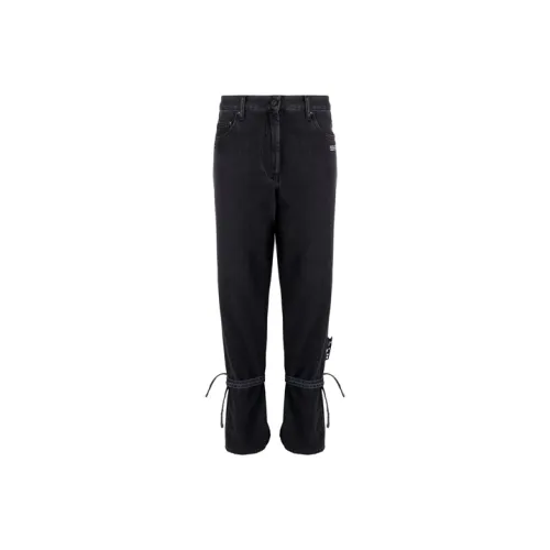 Off Белый SS21 Черный Женские Джинсы