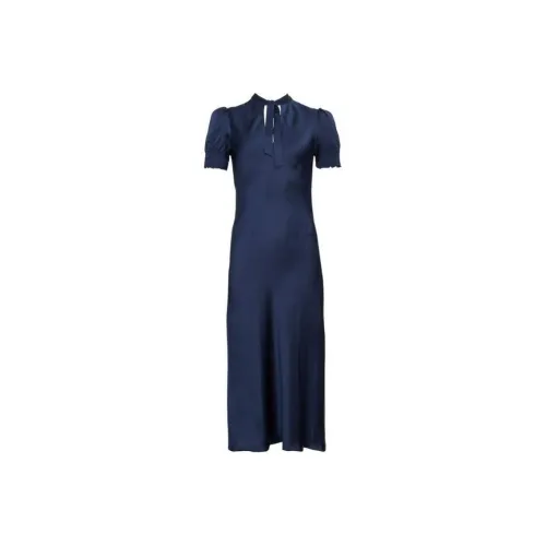 INES DE LA FRESSANGE Blue Женские Короткие Платья с Рукавами
