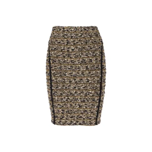 BALMAIN Желтая Женская Вязаная Длинная Юбка