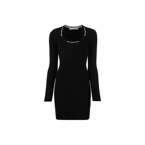 Alexander Wang Длинное платье с длинными рукавами женское