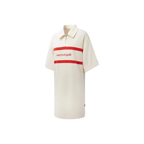 PUMA Короткий рукав платье женское белое