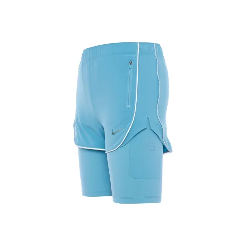 NIKE Синие Женские Повседневные Шорты