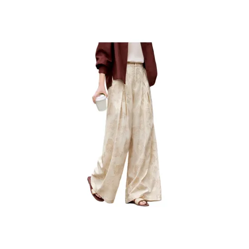 XWI Повседневные брюки Женские Светлый Бежевый