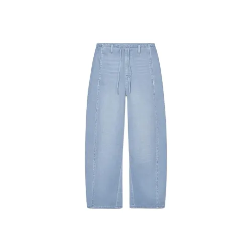 ZARA Повседневные брюки Женские Аква-синий