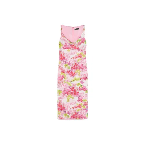 VERSACE SS23 Holiday Розовые Женские Платья без рукавов