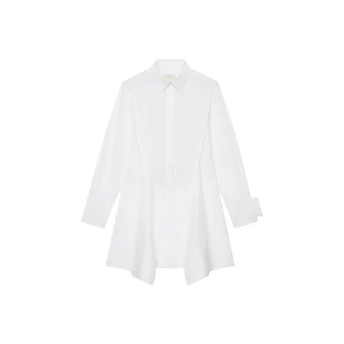 Givenchy Белое Женское Длинное Платье с Рукавами