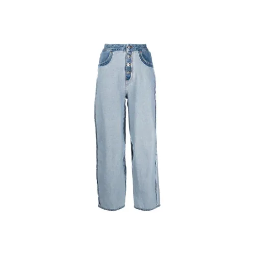 MM6 Maison Margiela Синие Женские Джинсы