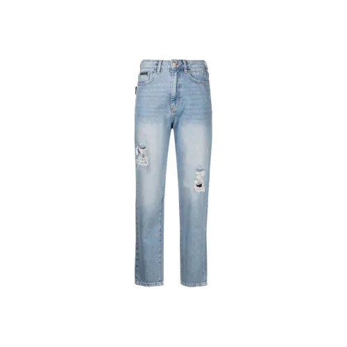 PHILIPP PLEIN Синие Женские Джинсы