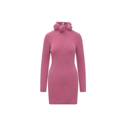 Blumarine Фуксия Женские Длинные Платья с Рукавами