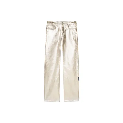 OFF Белый Джинсы Обычный крой Женские Silver