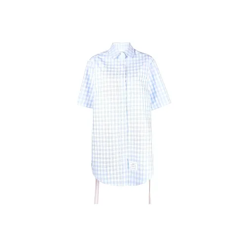 THOM BROWNE Blue Женские Короткие Платья с Рукавами