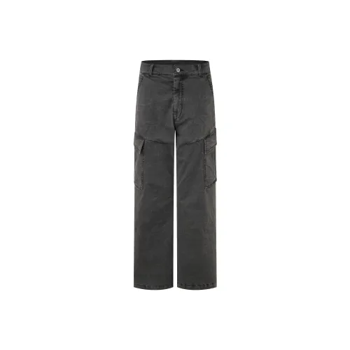 FDMWAVE Мытый серый Мужские карго-брюки