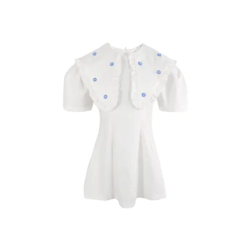 CLOUD SEASON Женские Платья с Коротким Рукавом