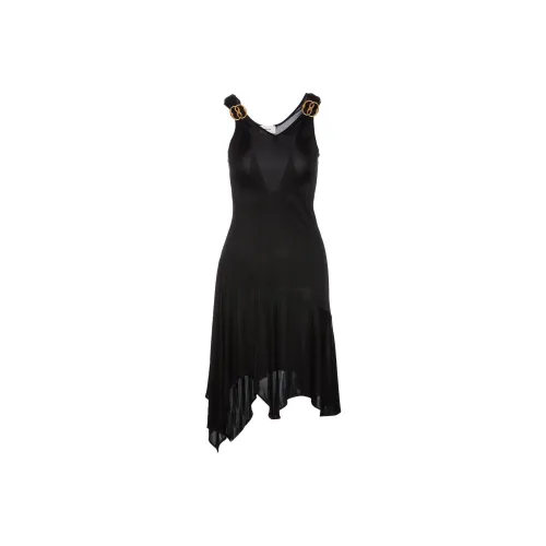 BALLY SS23 Sleeveless Dress Women's Black BALLY SS23 Без рукавов Платье Женское Черное