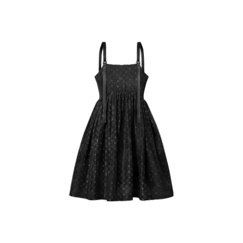 LOUIS VUITTON Без рукавов Платье Женское Черное