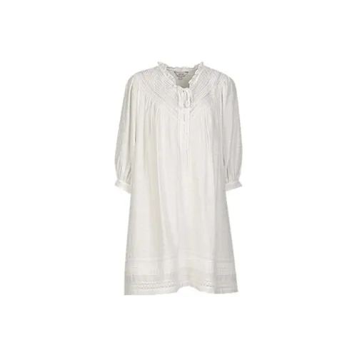 AIVEI Длинное платье с длинными рукавами женское белое