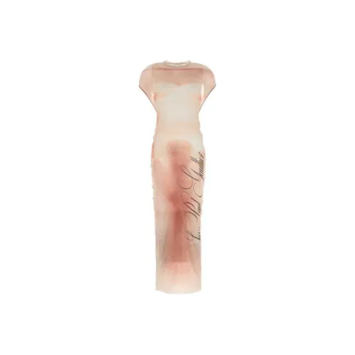 Jean Paul Gaultier Короткий рукав Платье Женское Бежевый