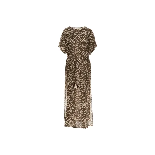 Tory Burch Многоцветные Женские Короткие Платья с Рукавами