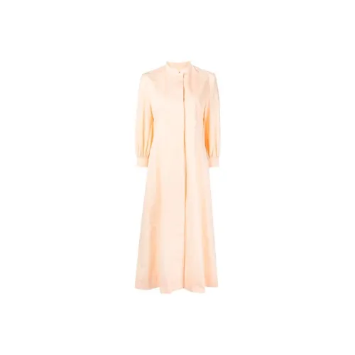 JIL SANDER Розовые Женские Длинные Платья с Рукавами
