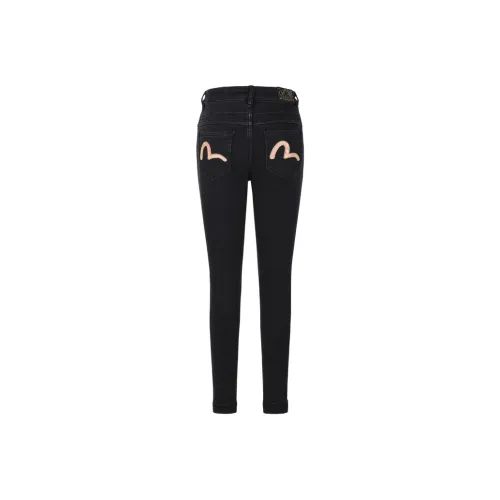 EVISU 2025 Spring Jeans Women's Denim Black
