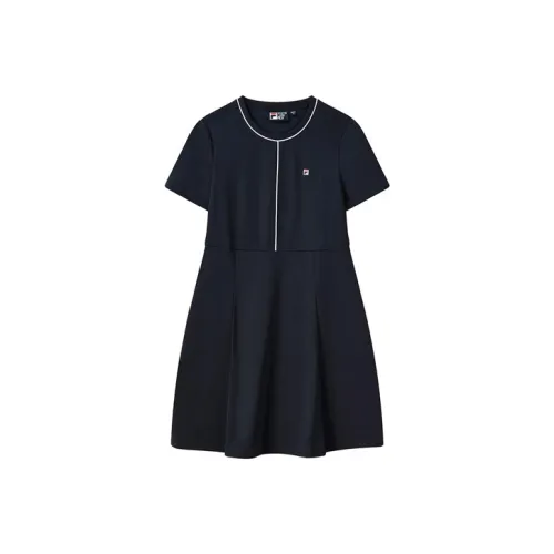 FILA Легендарный синий Женские Платья с коротким рукавом