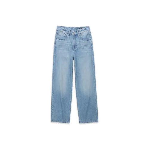 ABLE JEANS Светло-желтый Грязь Синий Женские Джинсы