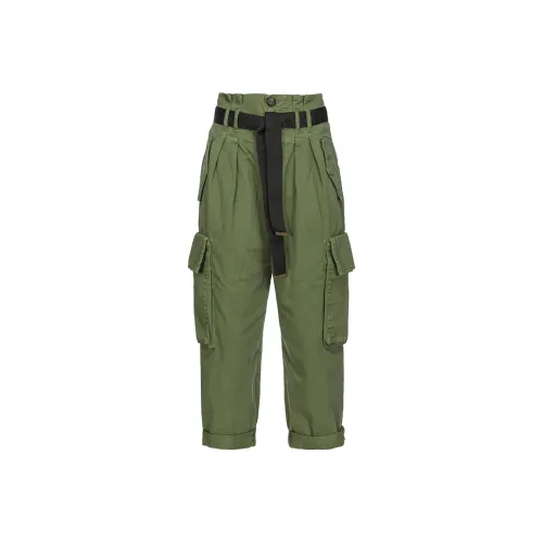 PINKO Зеленые Женские Карго Брюки