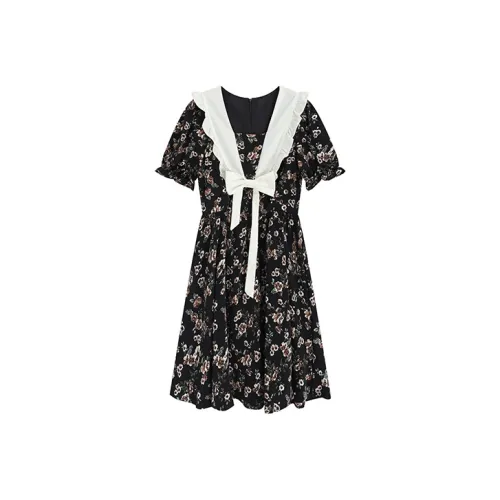 Garbege Короткий рукав Платье Женское