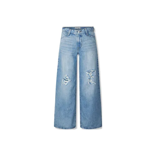 Levis Женские джинсы темно-синего цвета