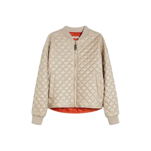 MAXMARA THE CUBE Хлопковый пуховик женский светло-коричневый