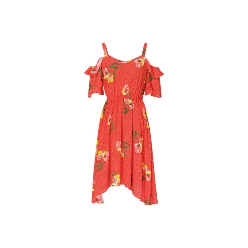 SEIFINI Red Женские Короткие Платья с Рукавами