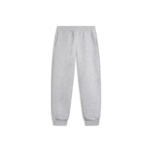 LINING Sports Trend Series Вязаные тренировочные штаны женские светло-серый меланж