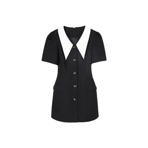ITIB CHICTOPIA Черное Женское Короткое Платье с Рукавами