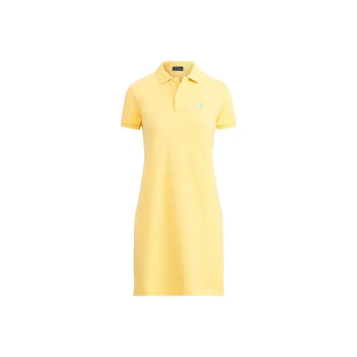 Polo Ralph Lauren Короткий рукав Платье Женское Желтое