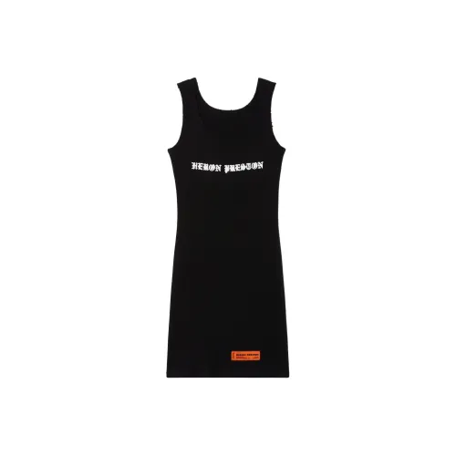HERON PRESTON Черные Женские Платья без рукавов