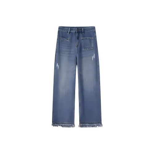 EICHITOO Синие Женские Джинсы