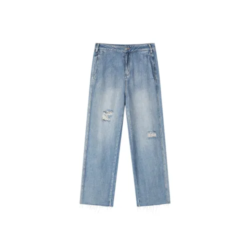 THE SEA LIFE Джинсы Женские Джинсовый синий