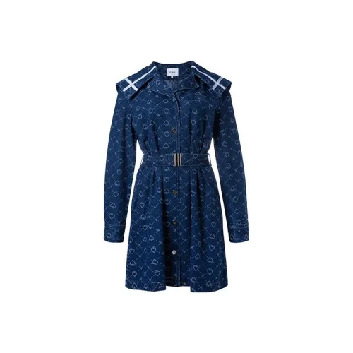 LOFT SHINE A Линия Юбка Платье Синий