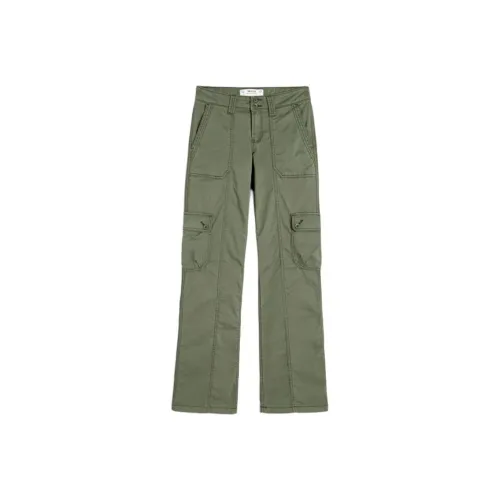 Hollister Повседневные брюки Женские Зеленый